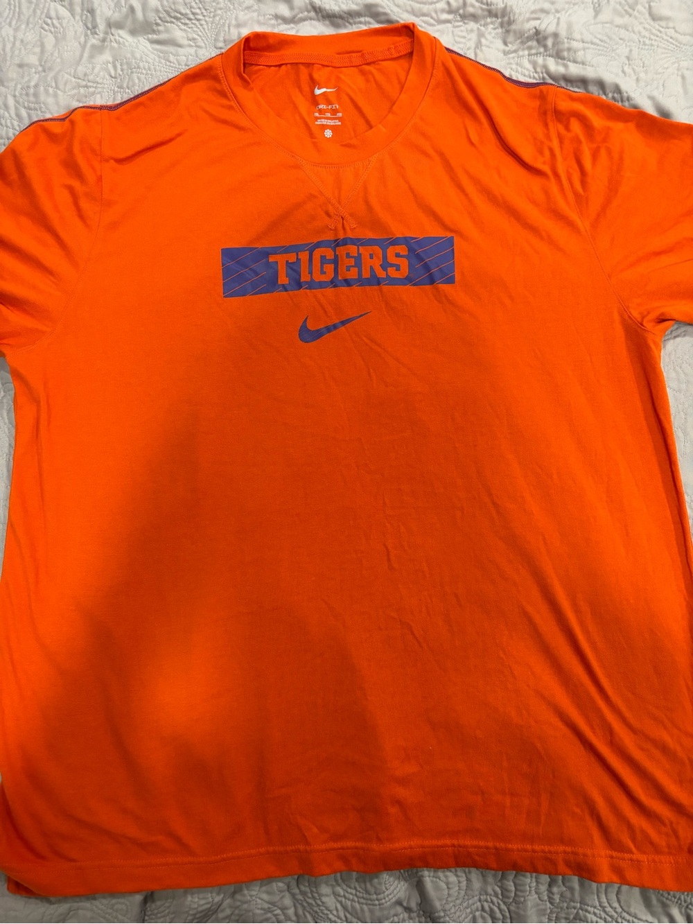 XXL Clemson Nike Orange 'Tigers' Short Sleeve Graphic Tee